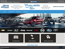 Tablet Screenshot of mainautocars.com